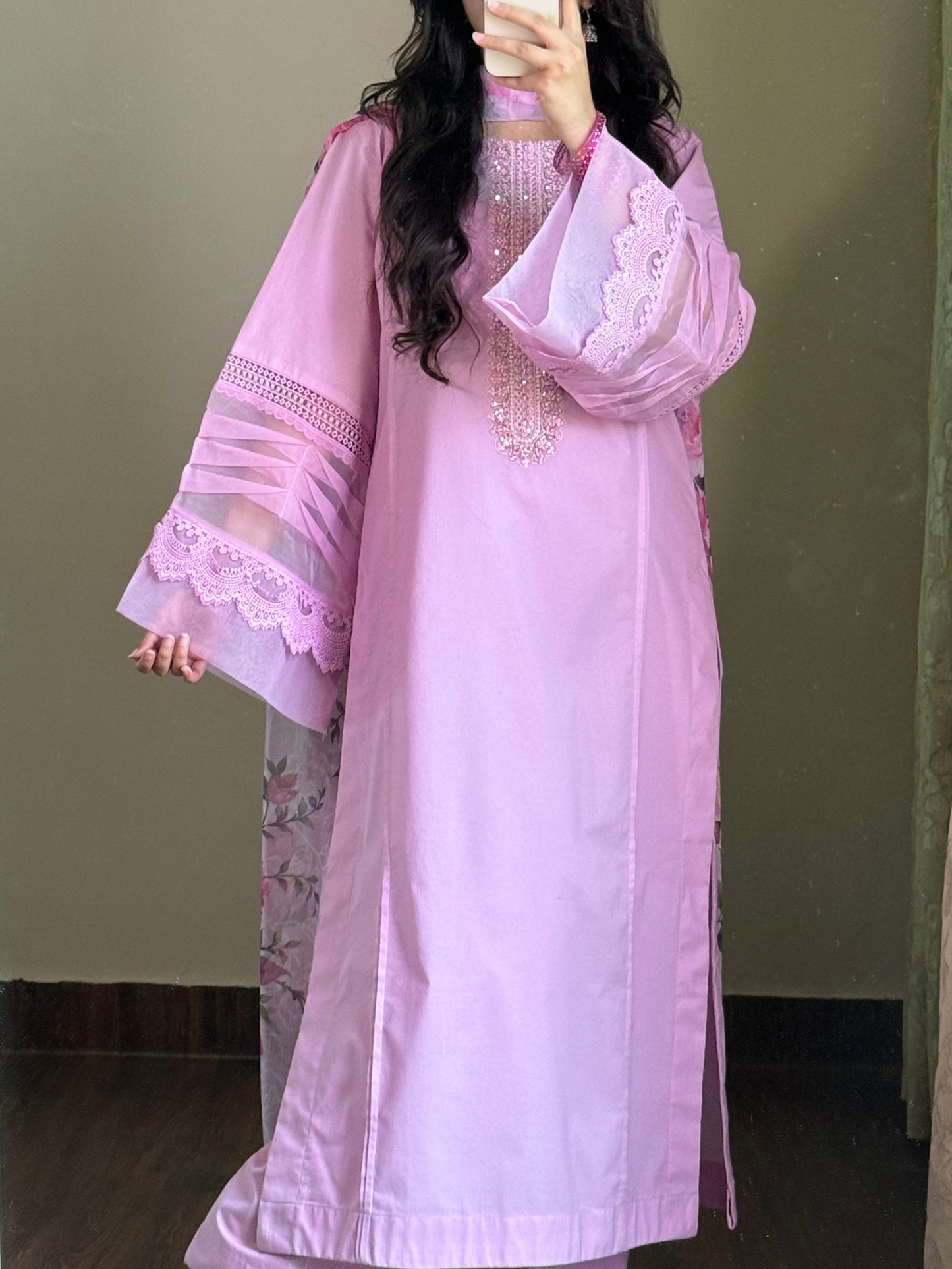 Lilac Cambric Suit