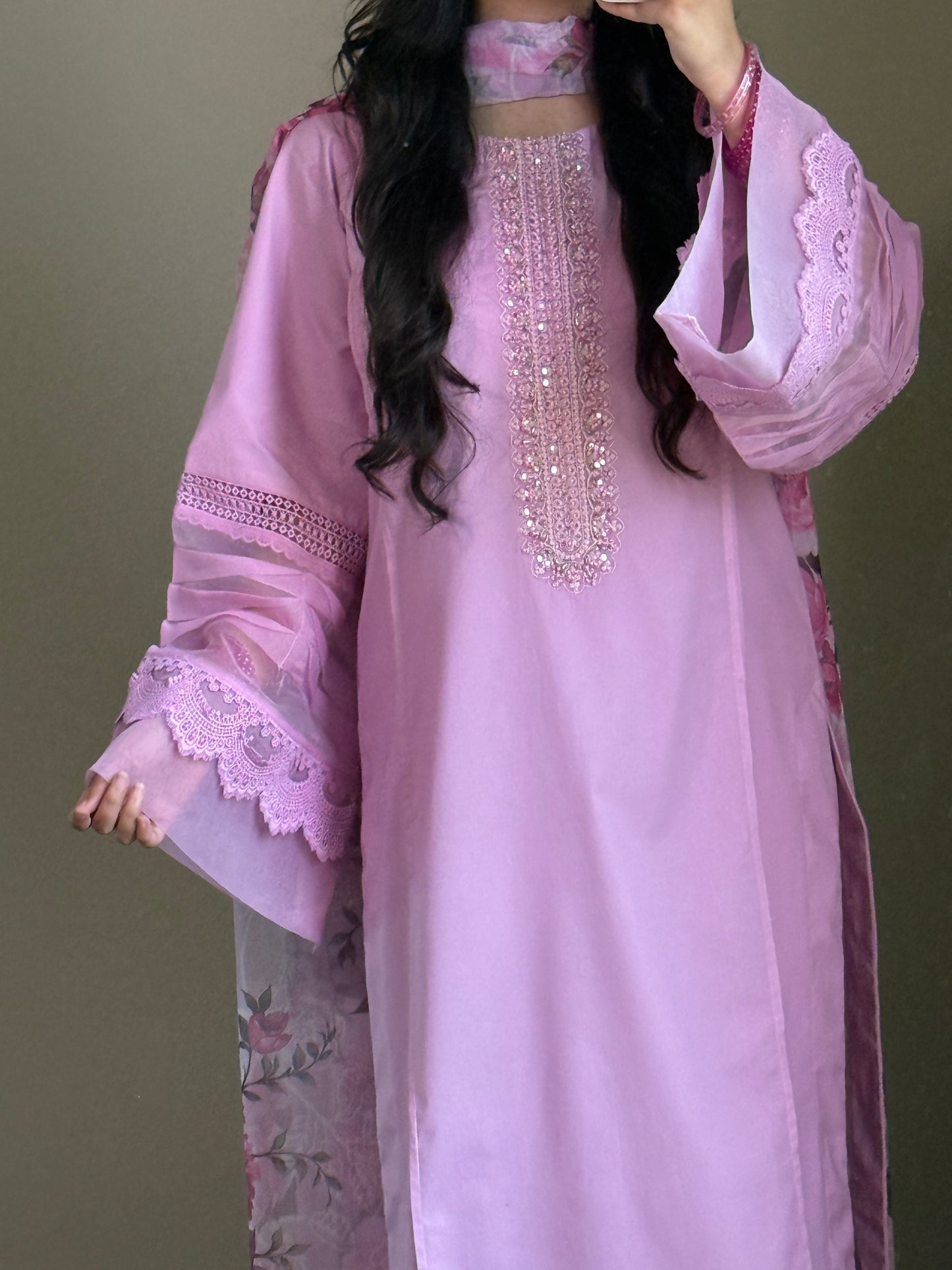 Lilac Cambric Suit