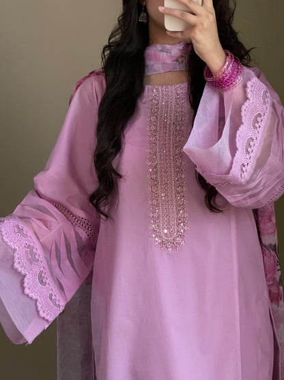 Lilac Cambric Suit