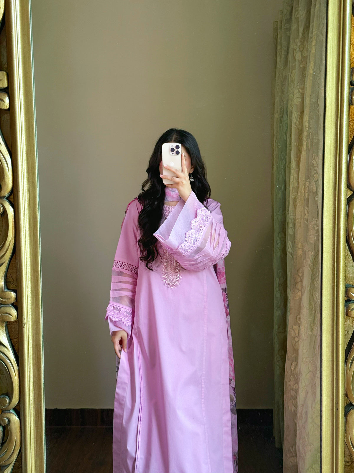 Lilac Cambric Suit