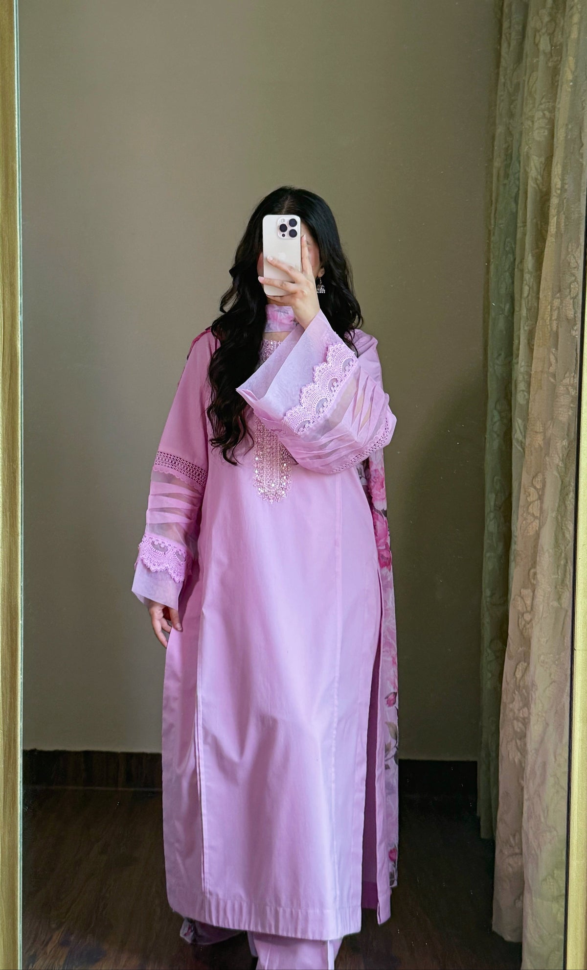 Lilac Cambric Suit